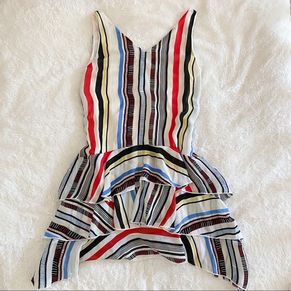 NWT Eva Franco Milana Striped Dress 0P - Picture 7 of 11